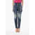 DSQUARED2 Ski Stirrup High-Waist Stretch Denim Jeans 13Cm Blue