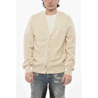 Cardigane Cotton Cable-Knit Cardigan With Covered Buttons Barbati