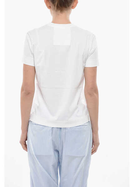 Tricouri Givenchy Cotton Slim-Fit T-Shirt Lemons White Femei (BM 19752875) 2