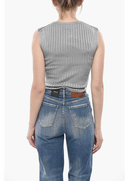 Blugi skinny DSQUARED2 Stretch Denim Jeans Sasoon High Waist 13Cm Blue Femei (BM 19752878) 2