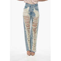 Blugi skinny Mm6 Slim-Fit Distressed Denim Jeans 22Cm Femei