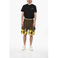 Pantaloni scurti DSQUARED2 pentru Barbati - Pantaloni scurti DSQUARED2 Printed Double-Fabric Cargo Shorts Green Barbati (BM 19752890) - B-mall.ro
