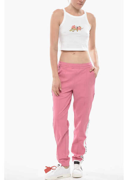 Bluze Givenchy Cotton Crop Top Roses White Femei (BM 19752896) 4