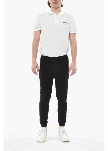 Pantaloni casual Givenchy 3-Pocket Trousers With Printed Side Stripes And Cuffs Black Barbati (BM 19752899) 4