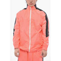 Jachete Nylon Windbreaker Neon With Contrast Bands Barbati