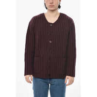 Cardigane Ribbed Cashmere Cardigan With Patch Pockets Barbati