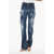 DSQUARED2 Jeans Dalma Angel Vintage Effect Straight Leg 21Cm Blue