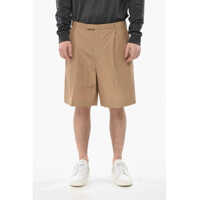 Pantaloni scurti Linen-And-Silk Chino Shorts With Double Pleats Barbati