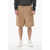 Givenchy Linen-And-Silk Chino Shorts With Double Pleats Beige