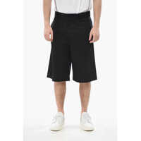 Pantaloni scurti Stretch Cotton Chino Shorts With Concealed Closure Barbati