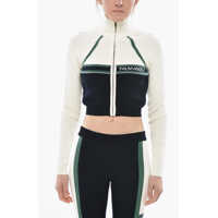 Bluze de trening Mock Neck Top Cb Racing With Front Zip Femei