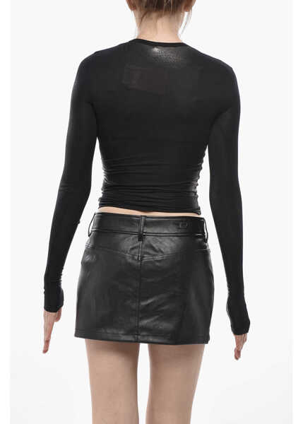 Tricouri Diesel Top T-Ilon Metallic Effect Black Femei (BM 19753031) 2