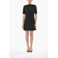 Rochii scurte Short-Sleeve Sheath Dress With Front Logo Femei