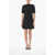 Givenchy Short-Sleeve Sheath Dress With Front Logo Black