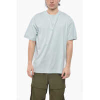 Tricouri Cotton Crewneck T-Shirt With Embroidered Logo Barbati