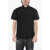 Palm Angels Cotton Piqu&eacute; Polo With Tone-On-Tone Monogram Black