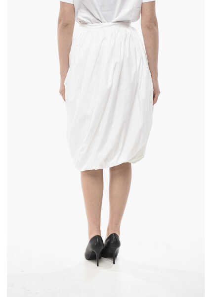 Fuste lungi Marni Cotton Midi Skirt Lily With Balloon Design White Femei (BM 19753106) 2