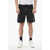 Givenchy Denim Shorts With Raw Hem Black