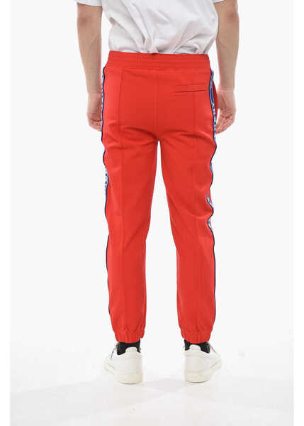 Pantaloni de trening Givenchy Stretch Fabric Joggers With Logo Side Bands Red Barbati (BM 19753238) 2