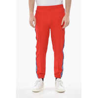 Pantaloni casual Stretch Fabric Joggers With Logo Side Bands Barbati
