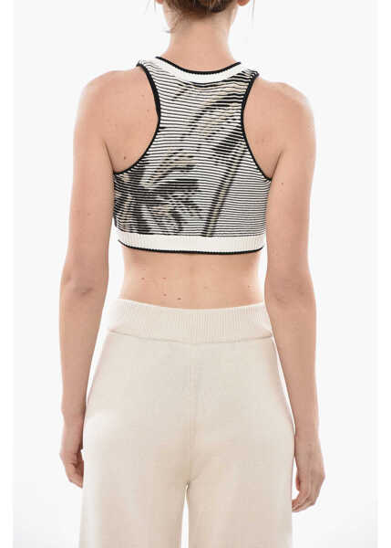 Pantaloni casual Palm Angels Cotton-Blend Carrot-Fit Cargo Pants Beige Femei (BM 19753244) 2