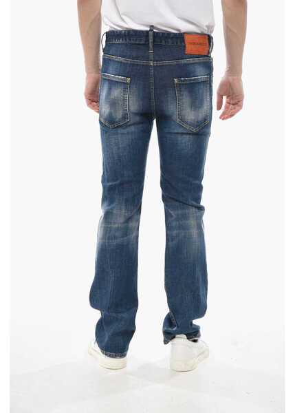 Blugi drepti DSQUARED2 Wide-Leg Jeans 21Cm Blue Barbati (BM 19753268) 2