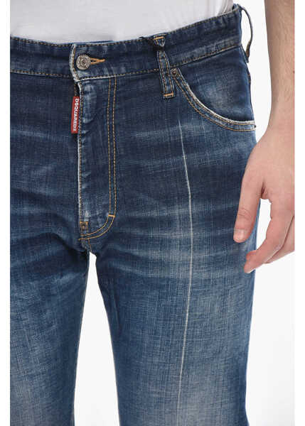 Blugi drepti DSQUARED2 Wide-Leg Jeans 21Cm Blue Barbati (BM 19753268) 3