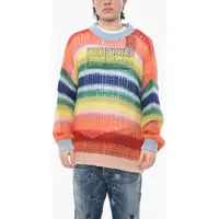 Pulovere casual Multicolour Openwork Crewneck Barbati