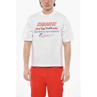 Tricouri Cotton Crew-Neck T-Shirt With Logo Print Barbati