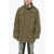Givenchy Cotton-Blend Multi-Pocket Parka With Detachable Hood Military Green