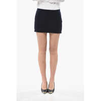 Fuste scurte Tweed Mini Skirt With Beaded Hem Femei