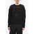 Givenchy Cashmere-Blend Crochet Sweater With Jacquard Logo Black