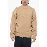 Pulovere casual Lightweight Cotton Crewneck With Raised Logo Barbati