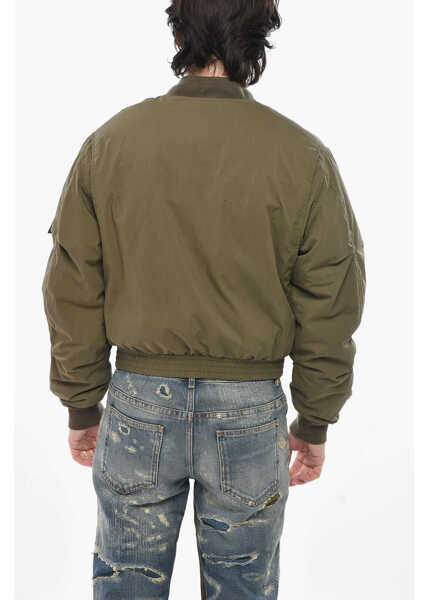 Bomber jacket Givenchy Cotton-Blend Bomber With Utility Pockets Military Green Barbati (BM 19753310) 2