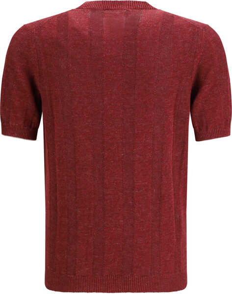 Pulovere casual Brunello Cucinelli Short-sleeve knitted Top CILIEGIASPAGO Barbati (BM 19753394) 2