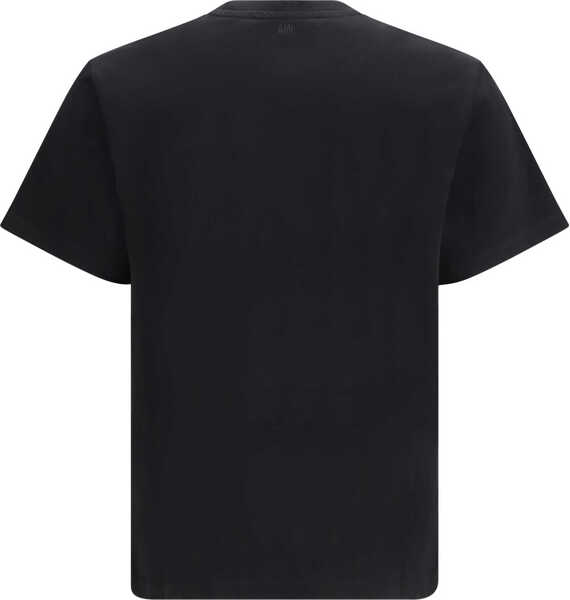 Tricouri AMI Paris Logo T-Shirt NOIR/BLANC CREME Barbati (BM 19753415) 2