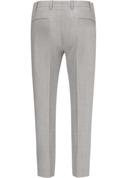 Pantaloni casual PT TORINO Tailored Trousers GRIGIO AZZURRO Barbati (BM 19753427) 2