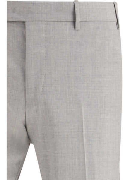 Pantaloni casual PT TORINO Tailored Trousers GRIGIO AZZURRO Barbati (BM 19753427) 3