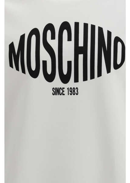 Bluze de trening Moschino Printed organic cotton Sweatshirt FANTASIA BIANCO Barbati (BM 19753433) 3