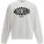 Moschino Printed organic cotton Sweatshirt FANTASIA BIANCO