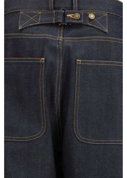 Pantaloni casual Thom Browne Japanese selvedge denim five-pocket Trousers NAVY Barbati (BM 19753460) 3