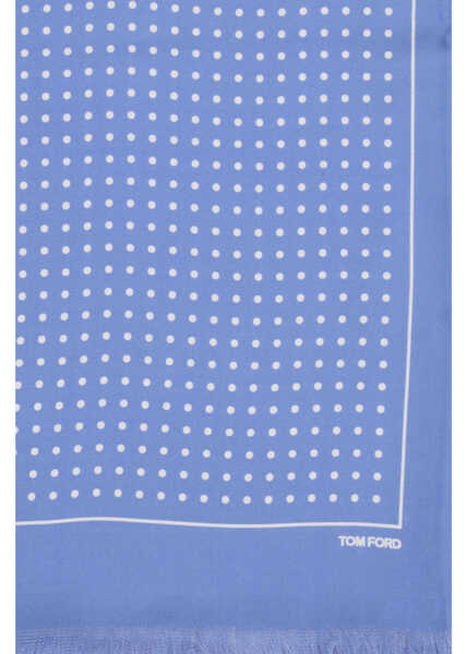 Esarfe Tom Ford Polka dot Scarf AVIAN BLUE Barbati (BM 19753475) 3