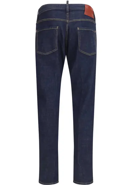 Blugi DSQUARED2 Long stretch cotton Jeans NAVY BLUE Barbati (BM 19753484) 2