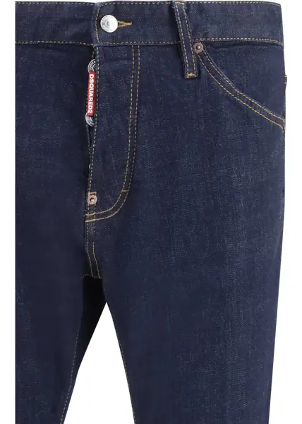 Blugi DSQUARED2 Long stretch cotton Jeans NAVY BLUE Barbati (BM 19753484) 3