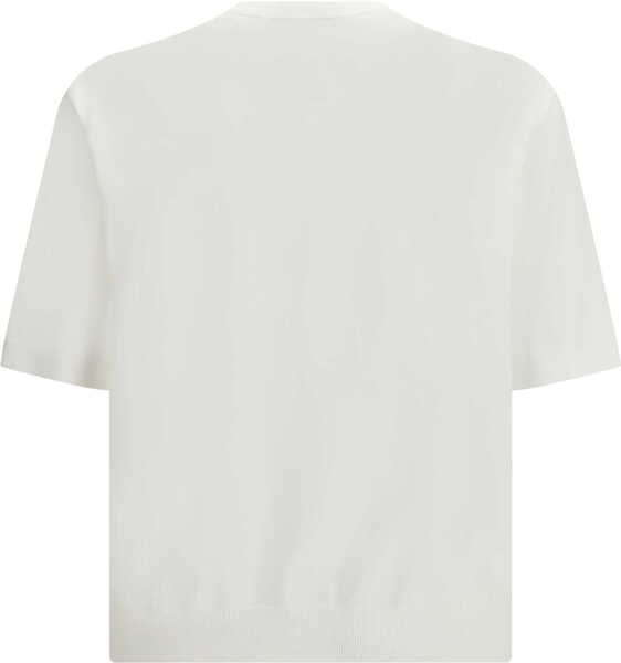 Tricouri LANEUS Cotton knitted T-shirt PANNA/CREAM Barbati (BM 19753487) 2