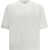 LANEUS Cotton knitted T-shirt PANNA/CREAM