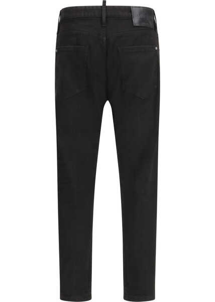 Blugi DSQUARED2 Slim twist washed Jeans BLACK Barbati (BM 19753535) 2
