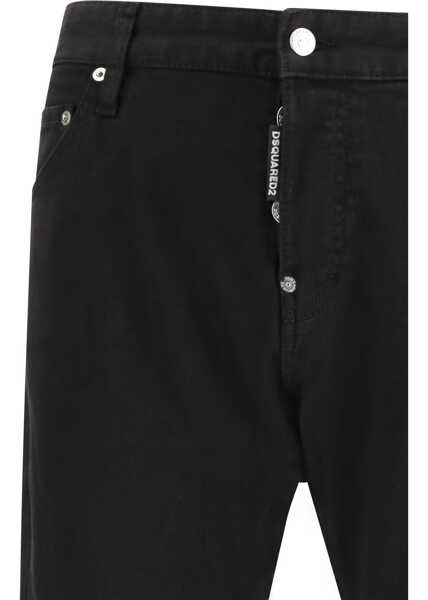 Blugi DSQUARED2 Slim twist washed Jeans BLACK Barbati (BM 19753535) 3