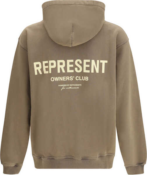 Bluze de trening REPRESENT Owners Club Hoodie ALMOND Barbati (BM 19753544) 2