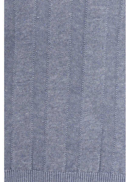 Pulovere casual Brunello Cucinelli Short-sleeve knitted Top CARTA ZUCCHEROGRIGIO MEDIO Barbati (BM 19753559) 3